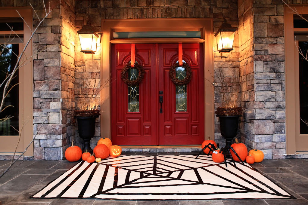 Red Halloween Door