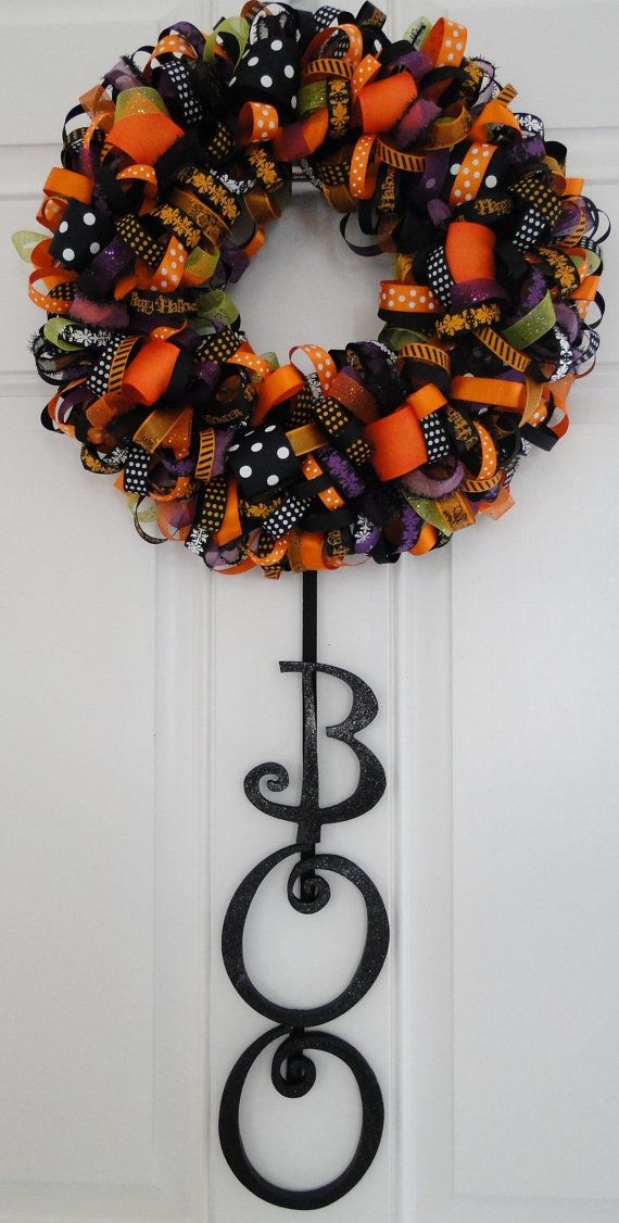 Boo Halloween Wreath