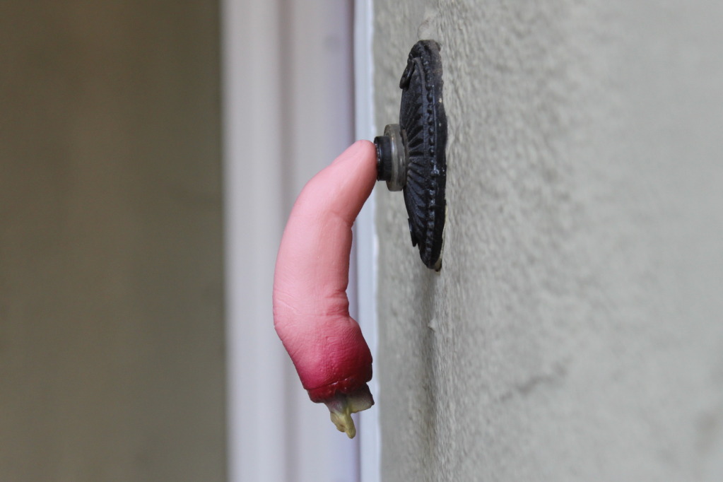 Doorbell finger Halloween Decoration Idea