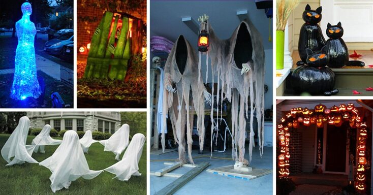 Featured image for 83 DIY Halloween Outdoor Decorations (Porch and Yard Crafts)