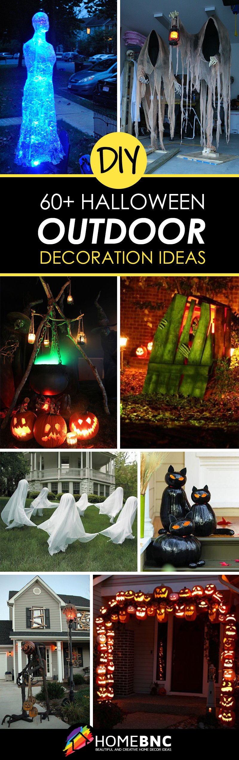 50 Best DIY Halloween Outdoor Decorations for 2017