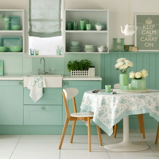 Minty Fresh Appeal Kitchen Design