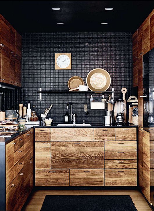 Black That Is Anything But Basic Kitchen Design Idea