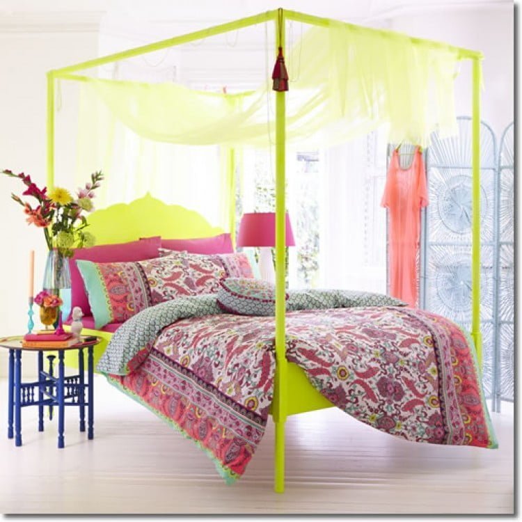 Colorful Canopies Picture of Bedroom Decor