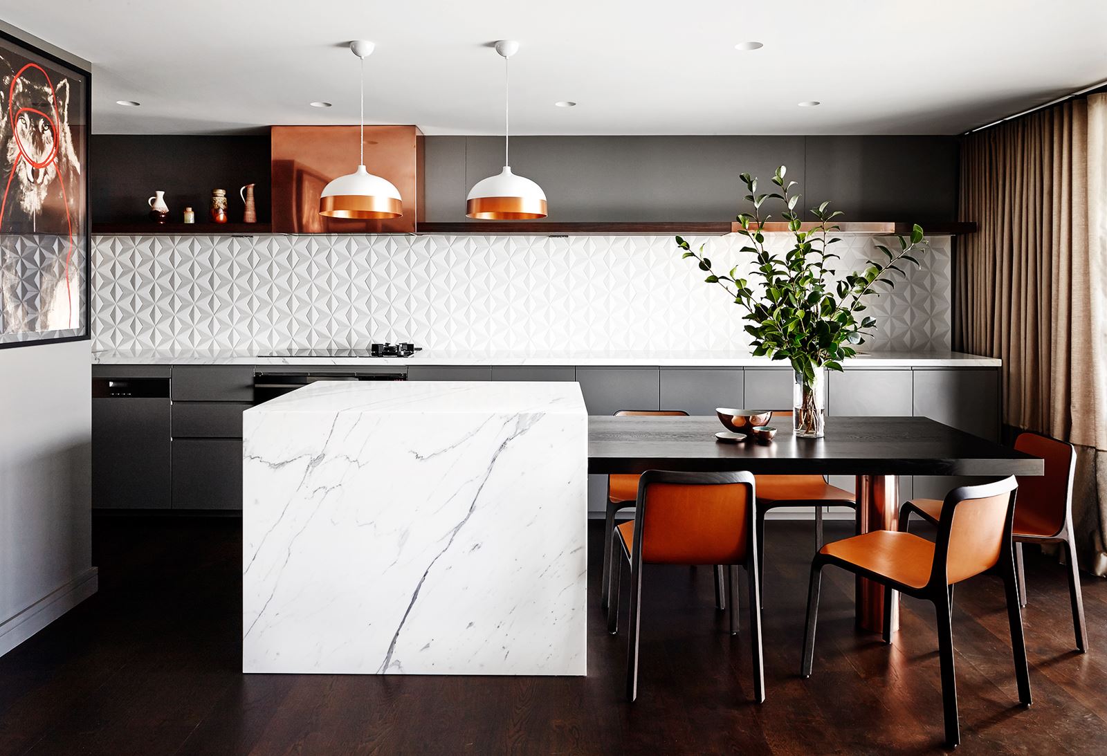 Back To The Basics With Marble Kitchen Island Design