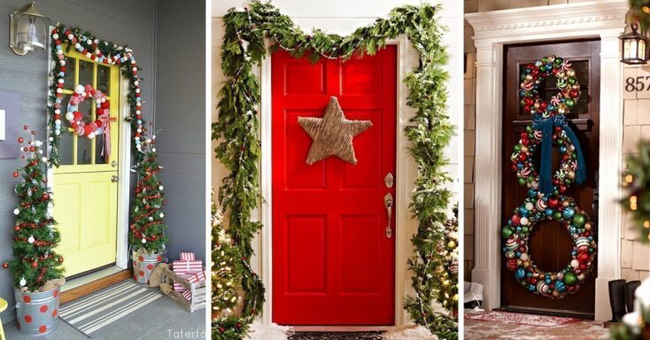 Featured image for 50 Best Christmas Door Decorations for 2024