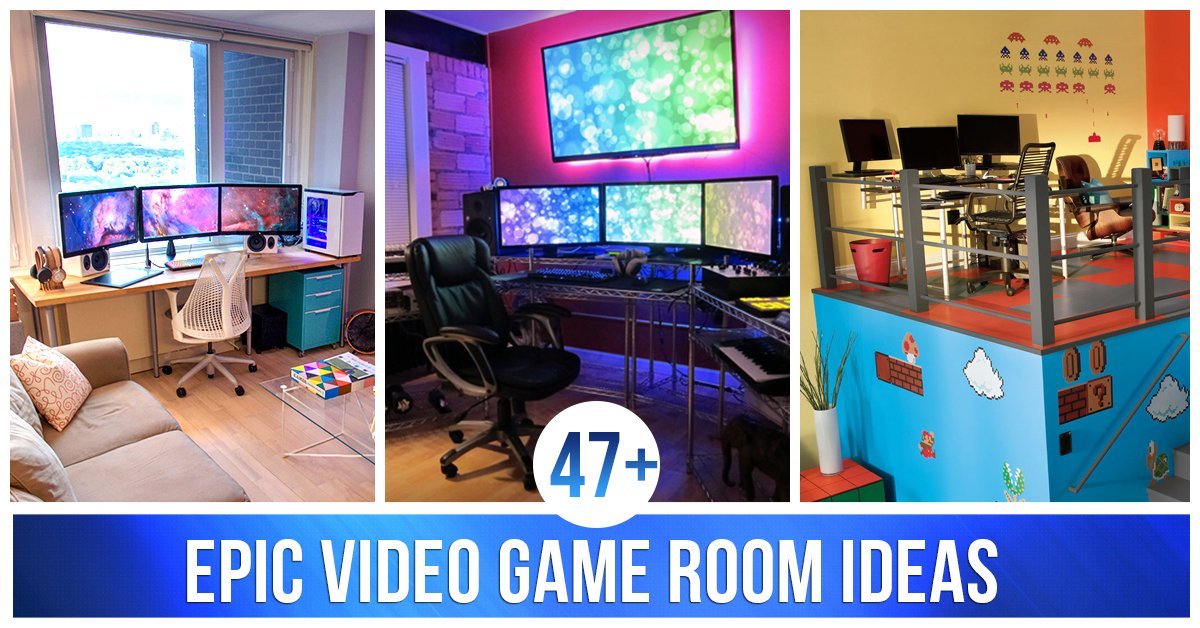 47 Epic Video Game Room Decoration Ideas For 2021