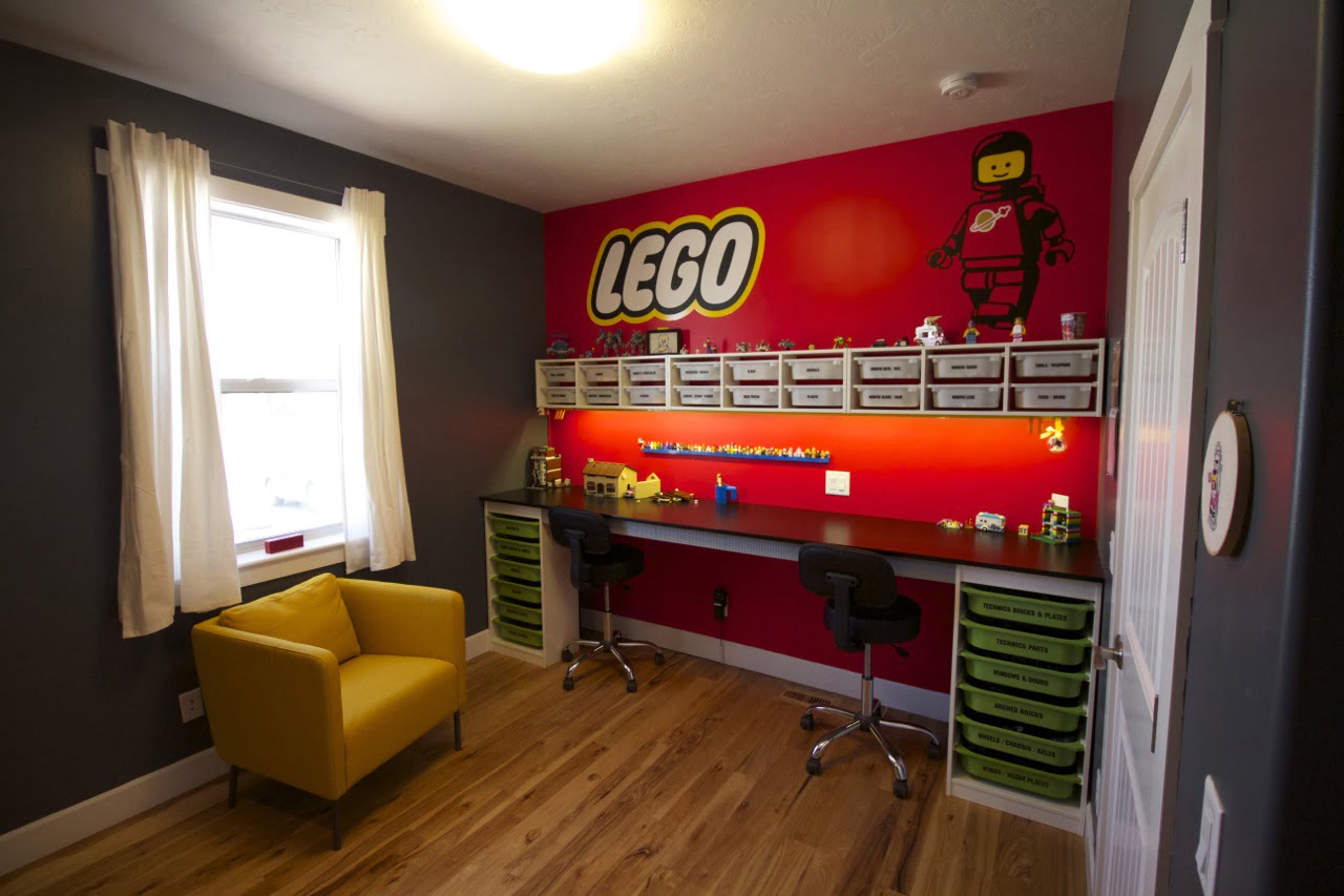 lego themed room for boy