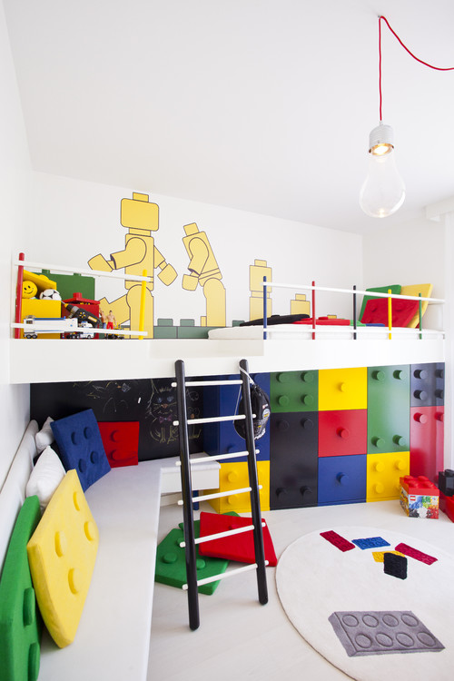 lego themed room for boy