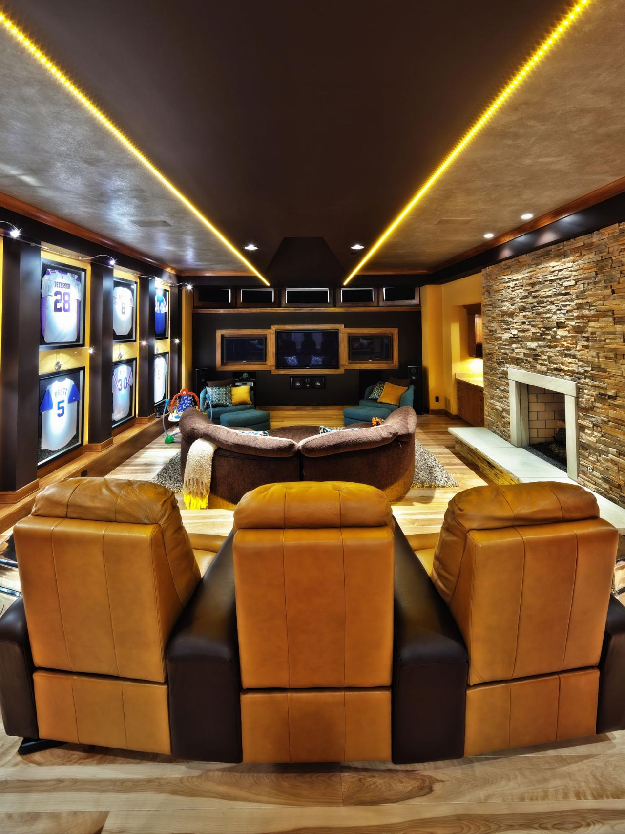 50 Best Man Cave Ideas And Designs For 2018   06 Brown Man Cave Idea Homebnc 