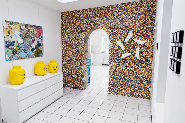 An Amazing LEGO Accent Wall