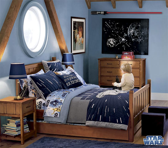 rooms to go star wars bed