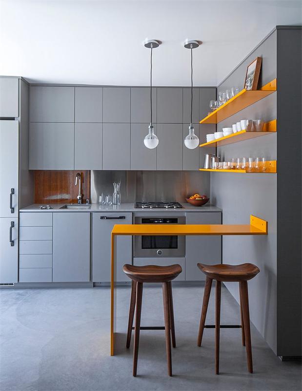 A Steely Yet Inviting Kitchen Space