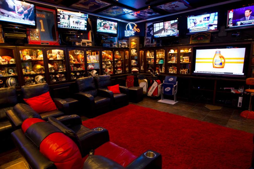 Making a Bold Statement Man Cave Decor