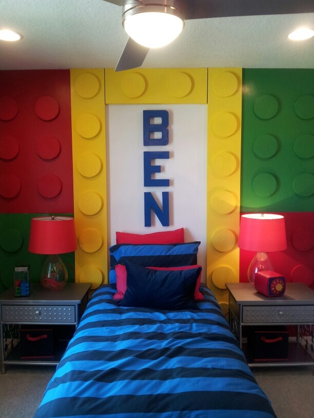 lego brick wallpaper bedroom walls