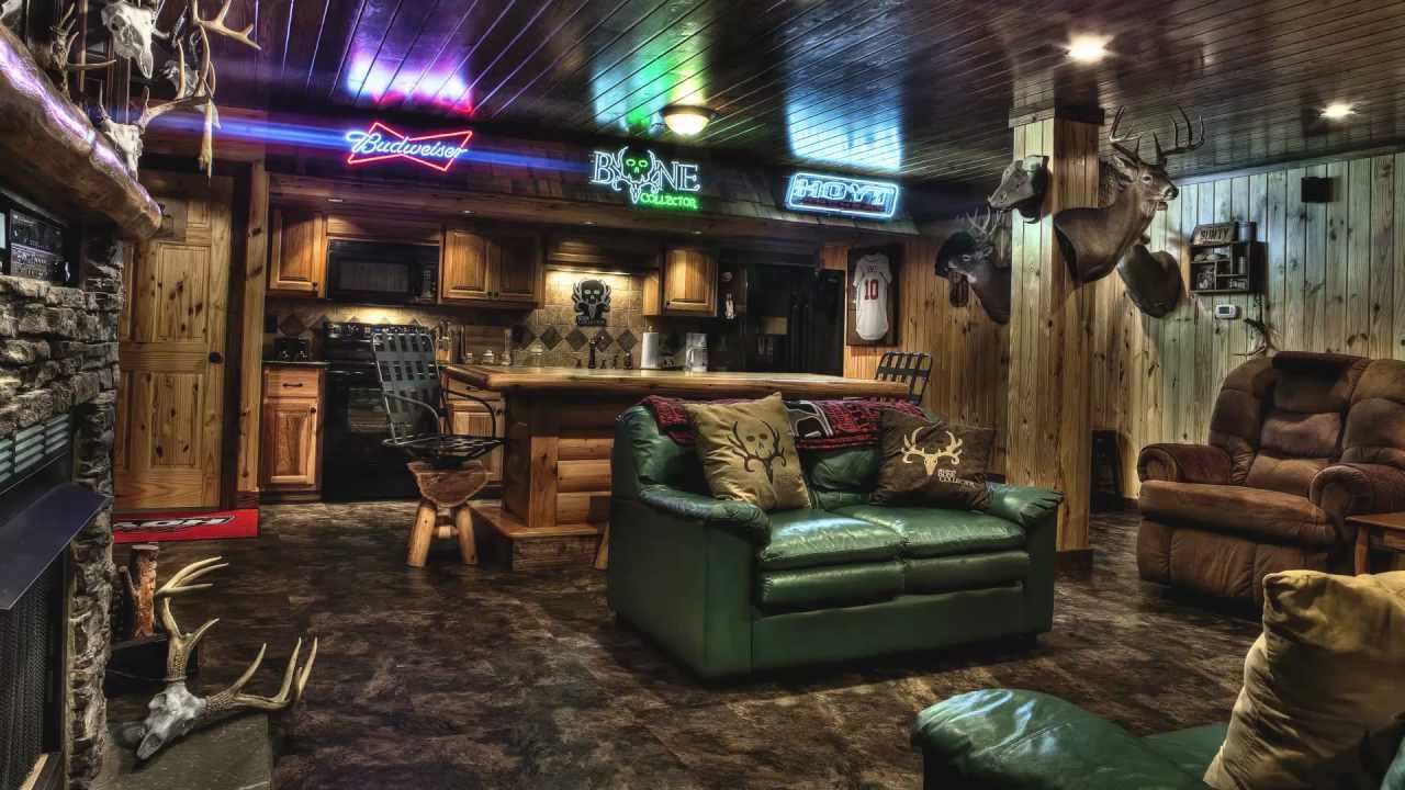 man cave home sports bar