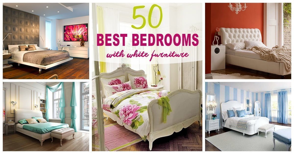 50 Best Bedrooms With White Furniture For 2021 - Best Paint Color For Bedroom With White Furniture