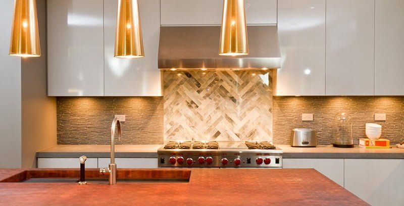 modern kitchen design lighting