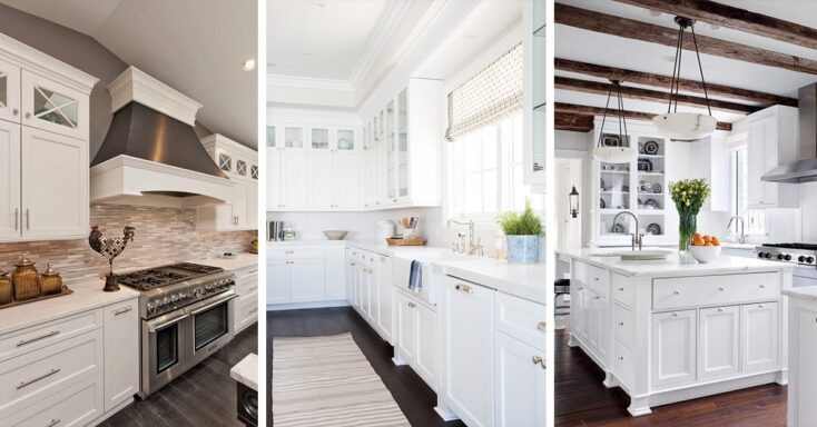 Featured image for 46 Best White Kitchen Cabinet Ideas and Designs