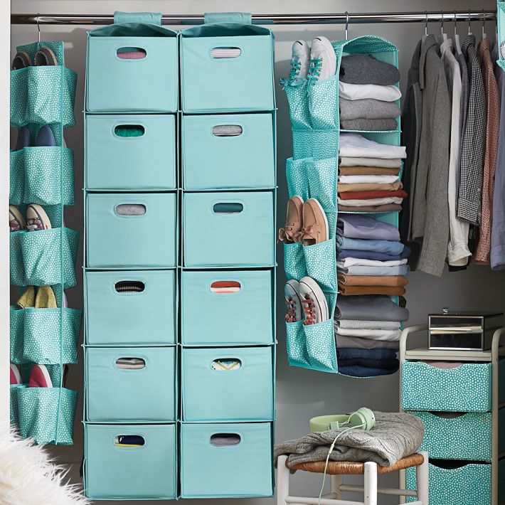 kids hanging closet organizer