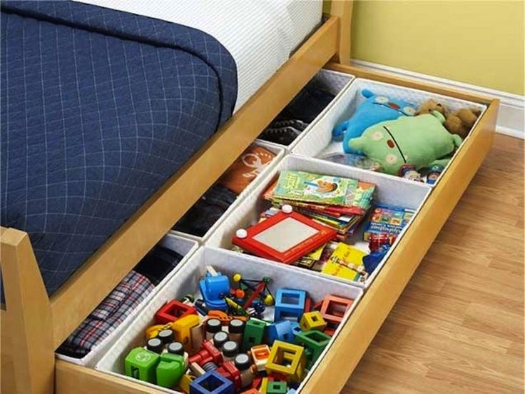 toy storage under bed