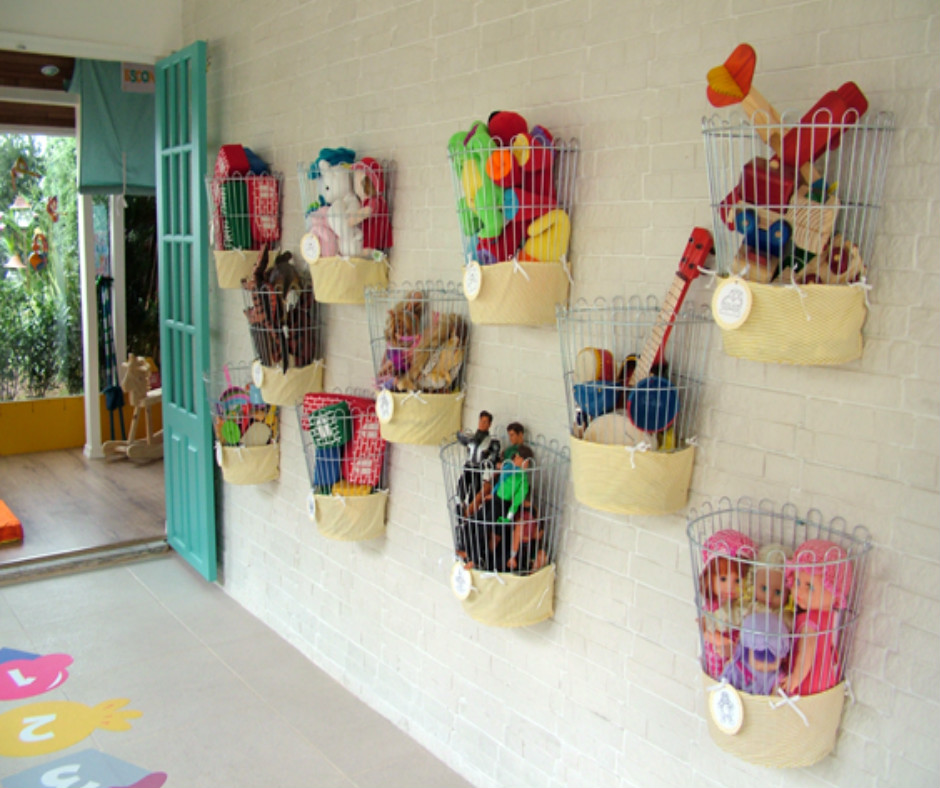 toy storage unit with baskets