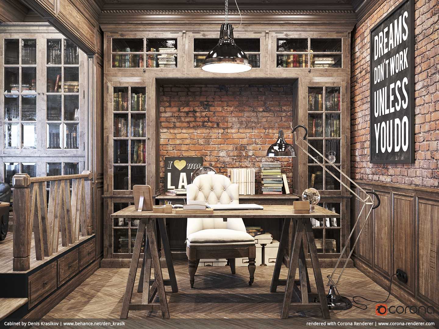 Rustic Home Workspace