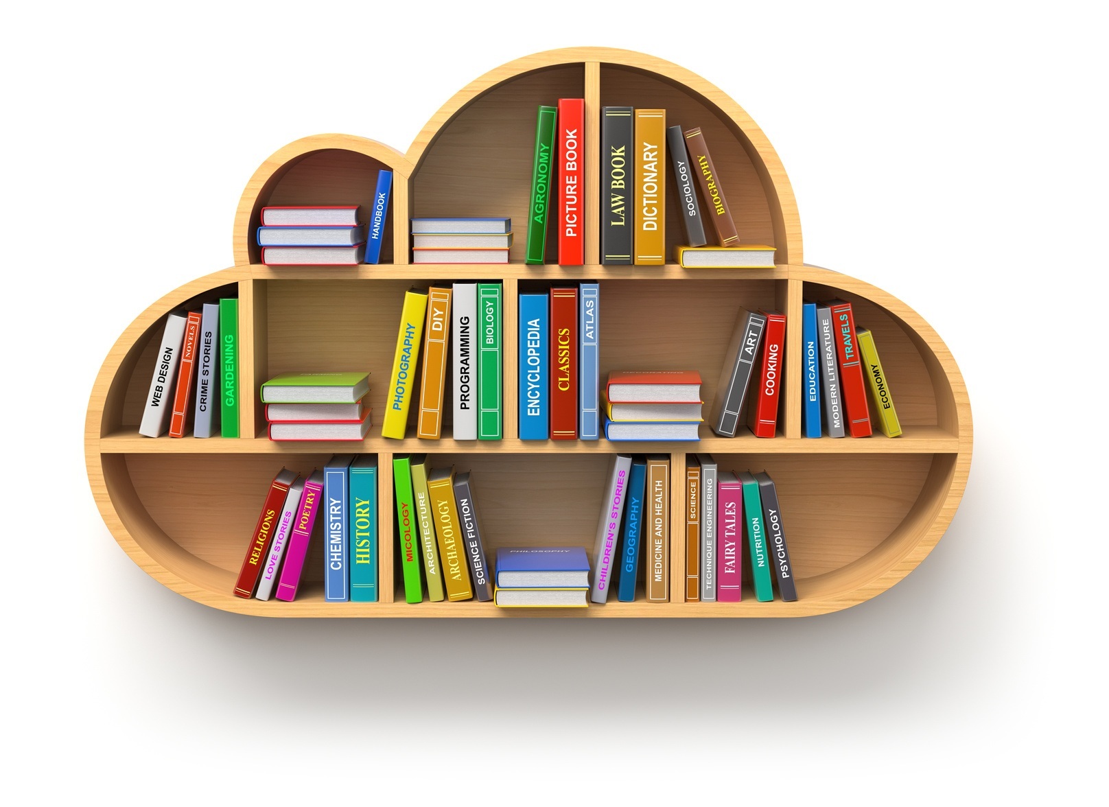 kids cloud bookcase