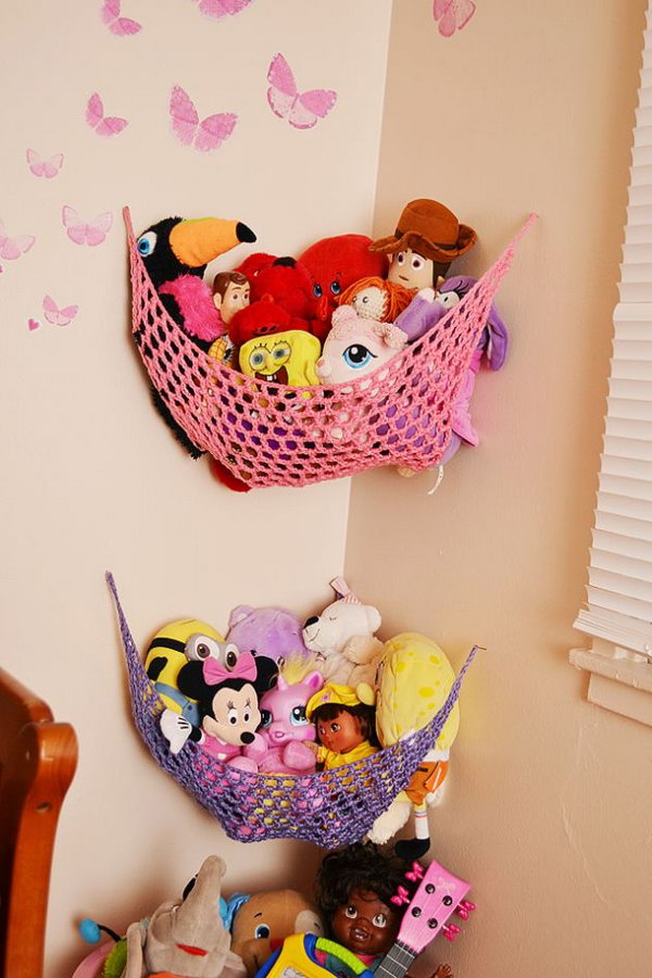 net for holding stuffed animals