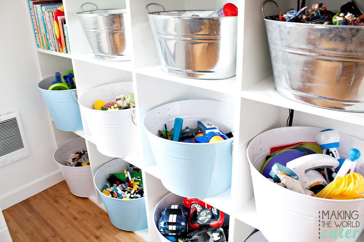 toy storage buckets