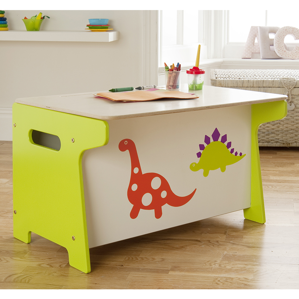 toy storage bench and desk