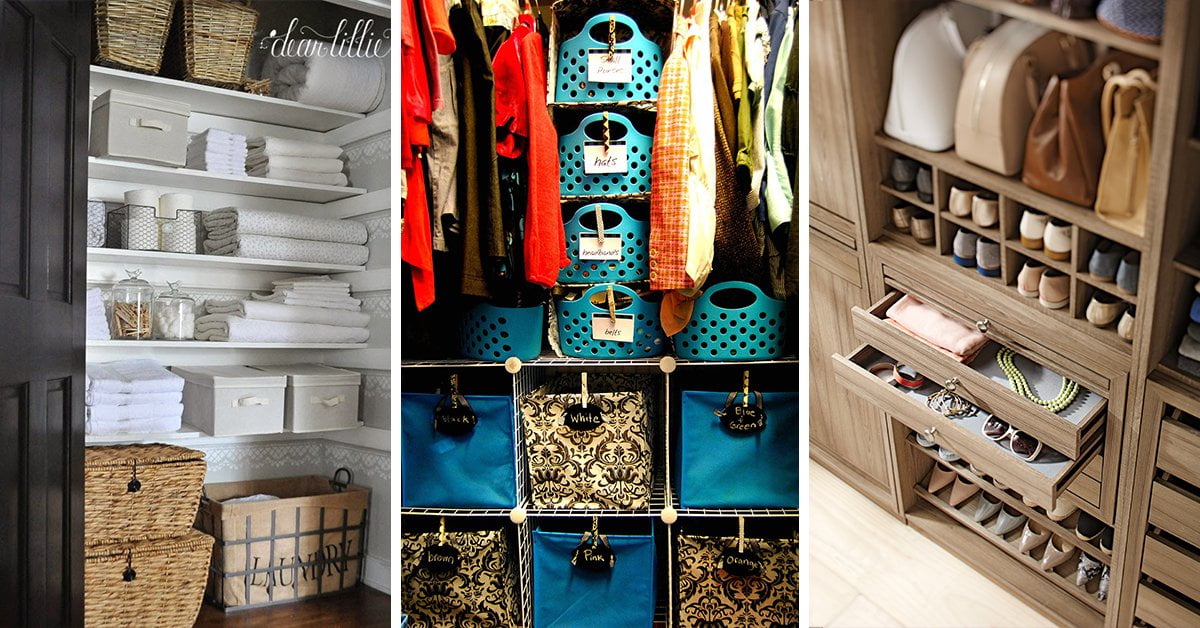 15+ Clothes Storage & RV Closet Organization Ideas  Storage closet  organization, Closet clothes storage, Storage and organization