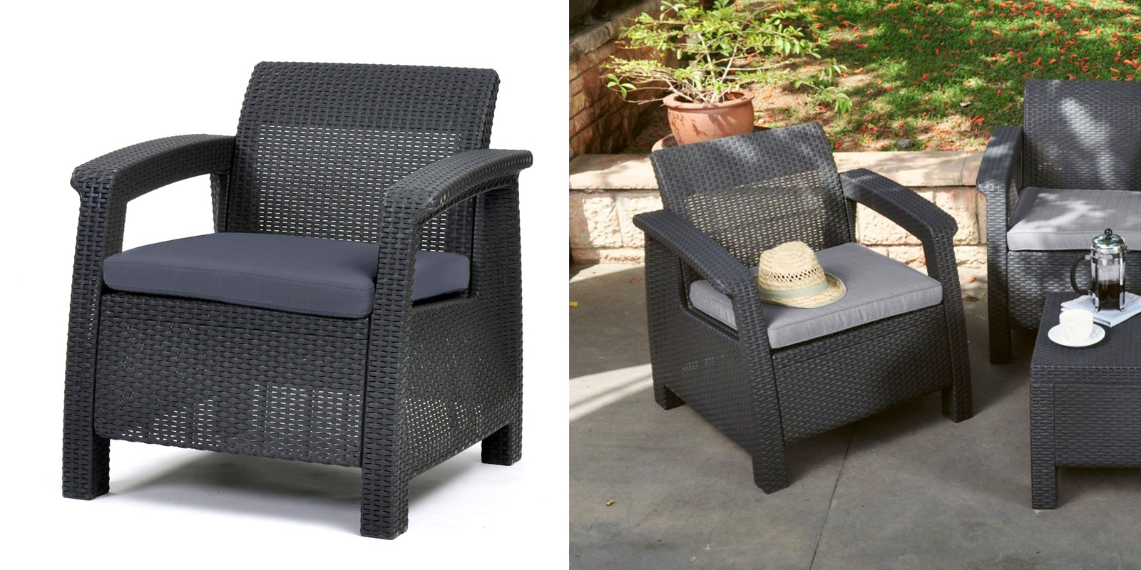 Patio Chair - All-Weather Outdoor Armchair