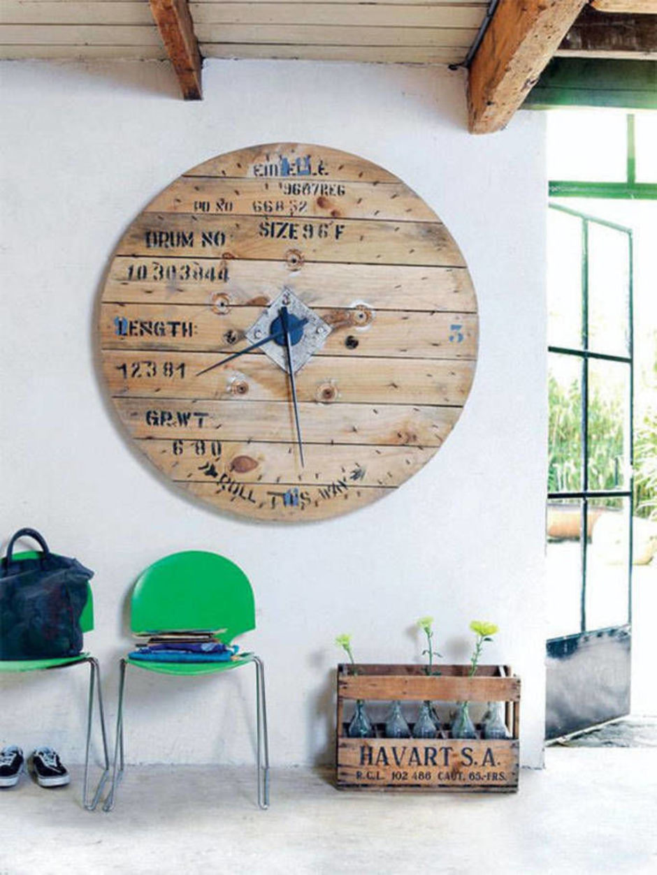Reclaimed Wood Wall Clock