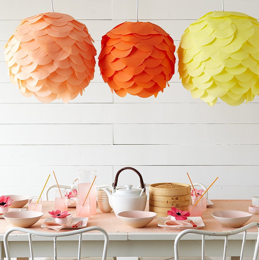 Tissue paper lanterns