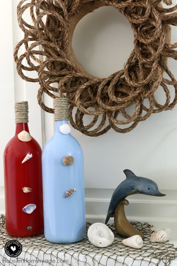 Rustic sea mantel