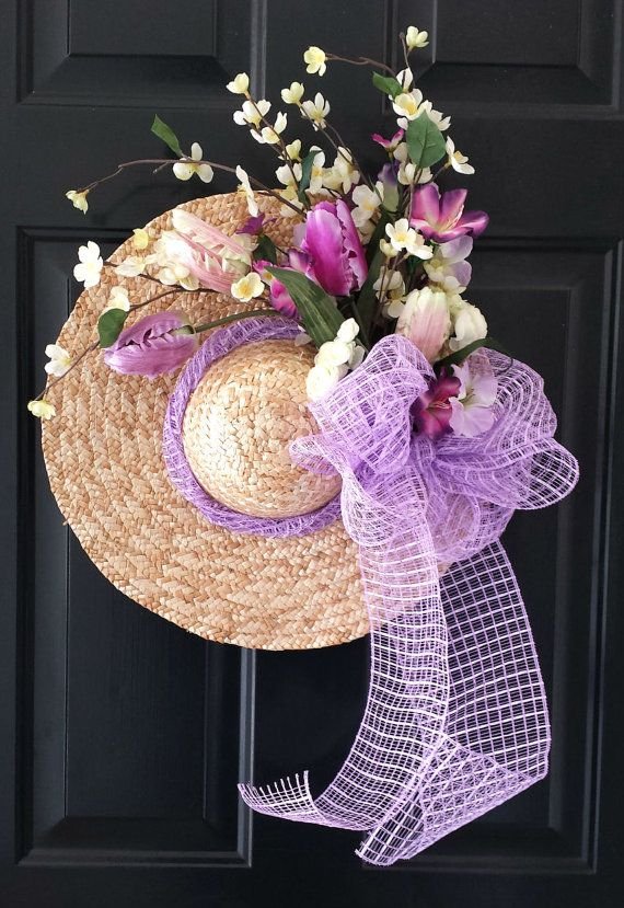 Floral hat wreath