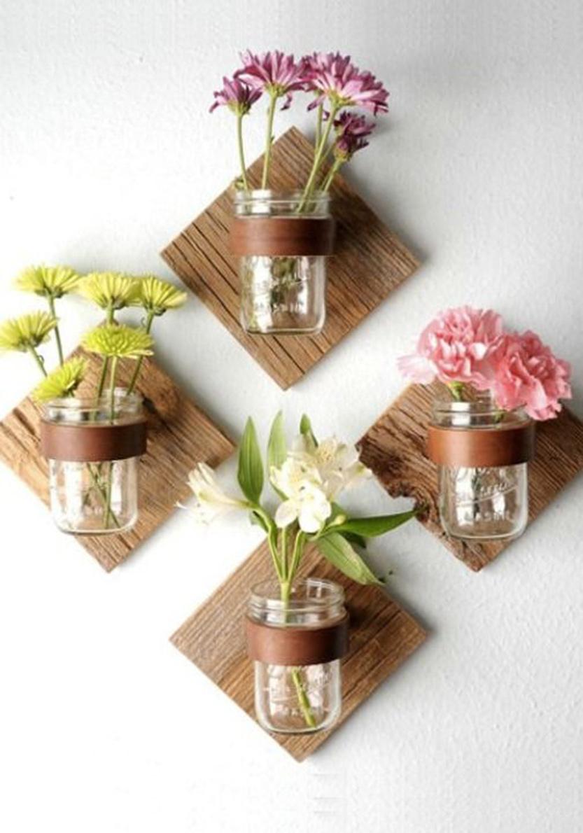 Floral wall planters