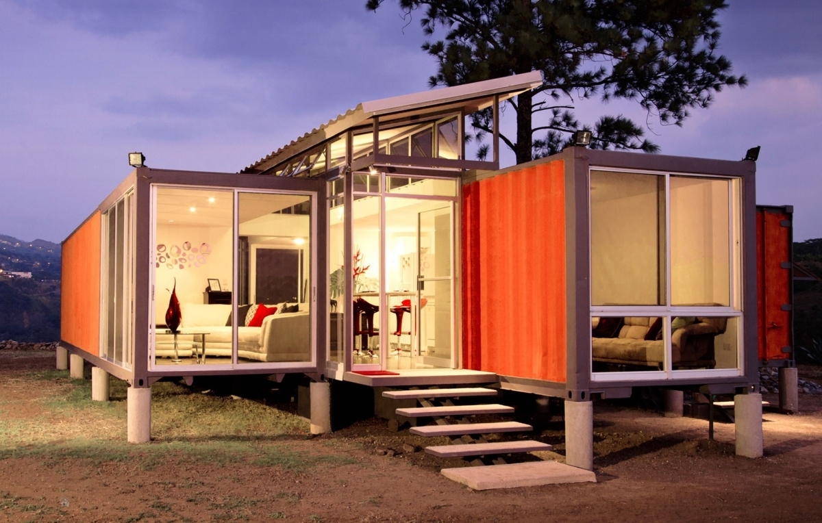 shipping container home construction