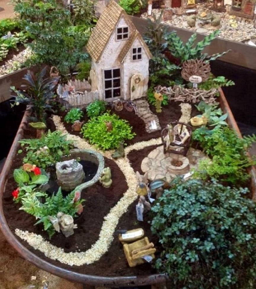 diy mini fairy garden