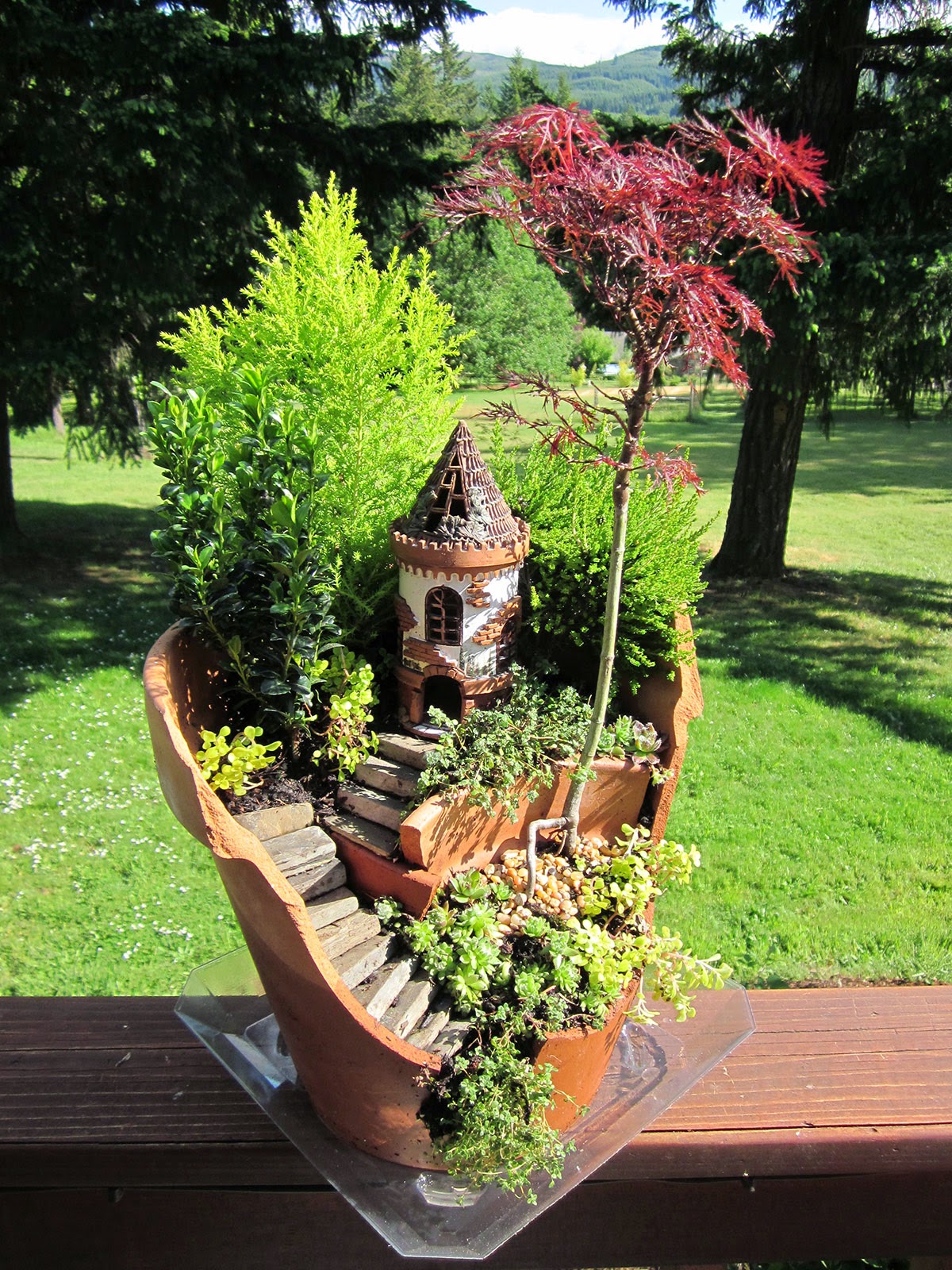 fairy garden castle diy