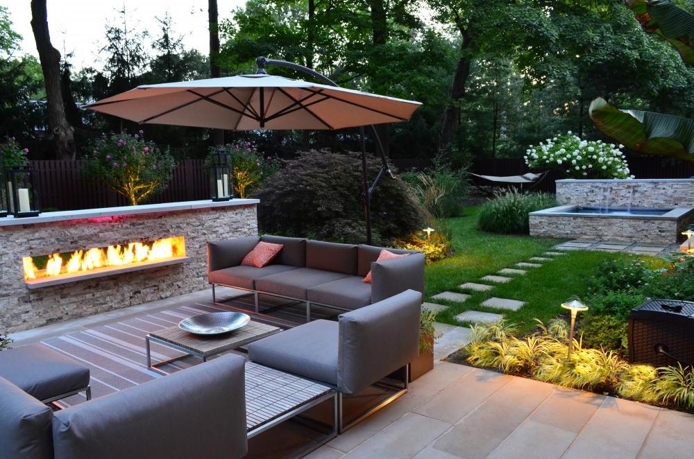 A True Outdoor Fireplace