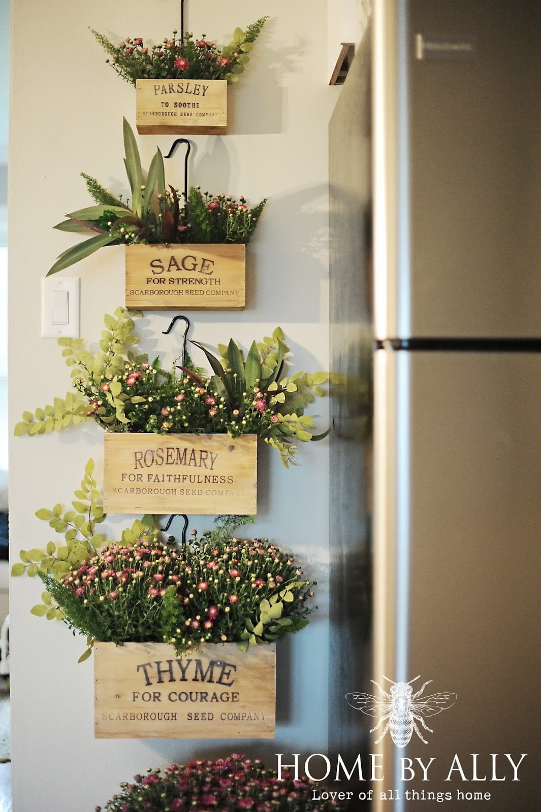 A Vertical Garden Idea for the Kitchen