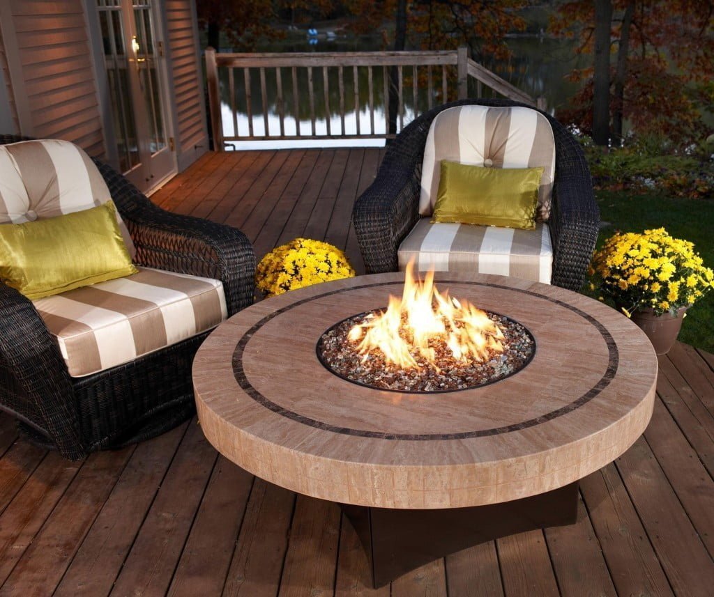 Fire Table on the Deck