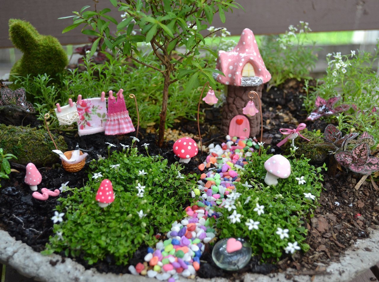 homemade fairy garden