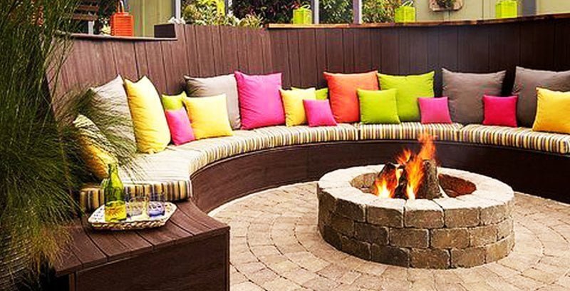 50 Best Outdoor Fire Pit Design Ideas, Fire Pit Table Combination