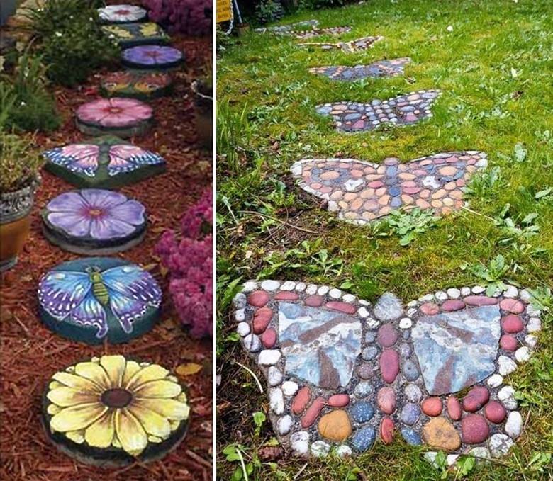 30 Best Decorative Stepping Stones Ideas And Designs 2018