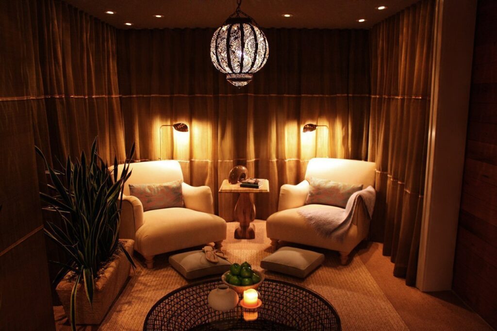 50 Best Meditation Room Ideas That Will Improve Your Life   41 Darker Spaces Meditation Room Homebnc 1024x682 