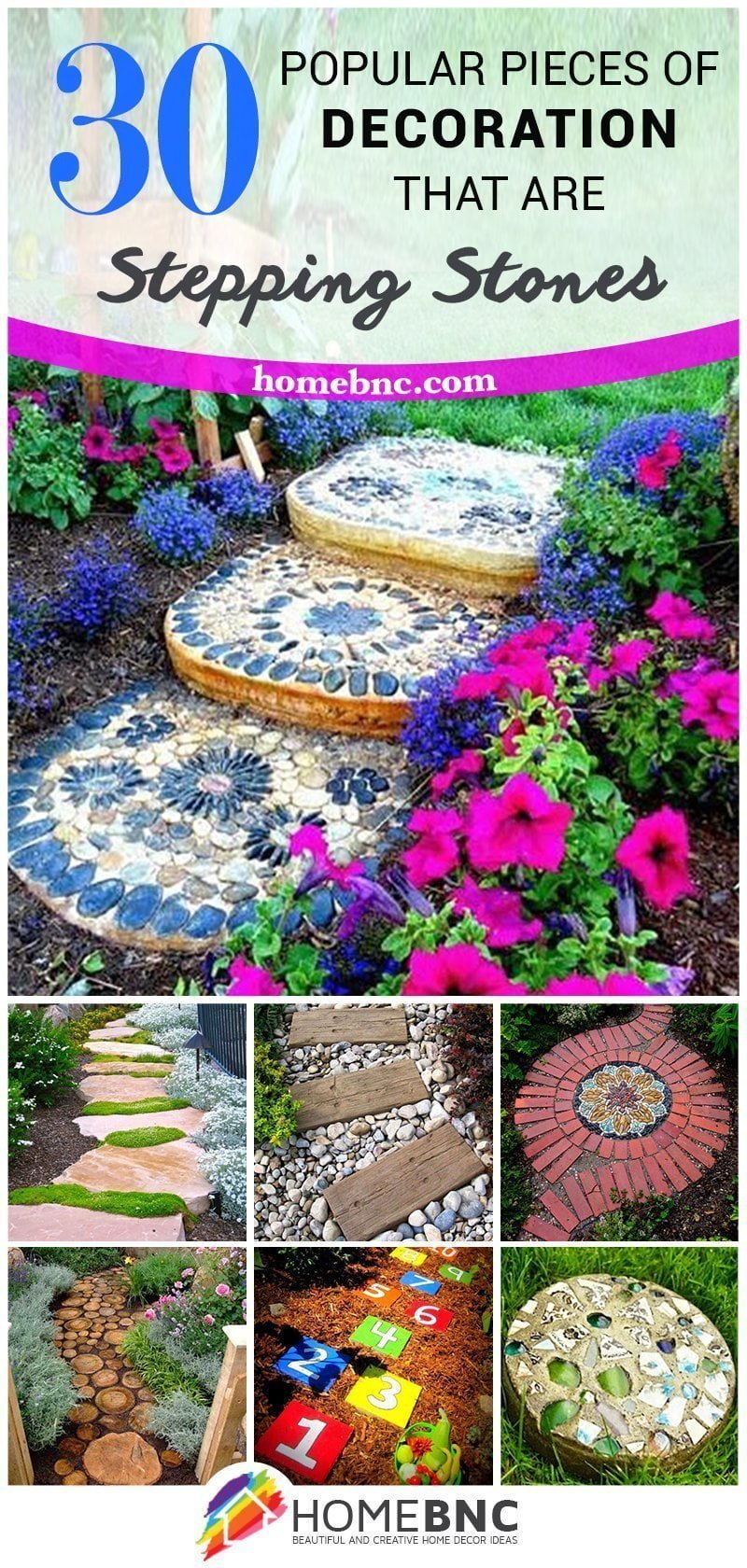 30 Best Decorative Stepping Stones Ideas And Designs 2023   Stepping Stones Pinterest Share Homebnc 