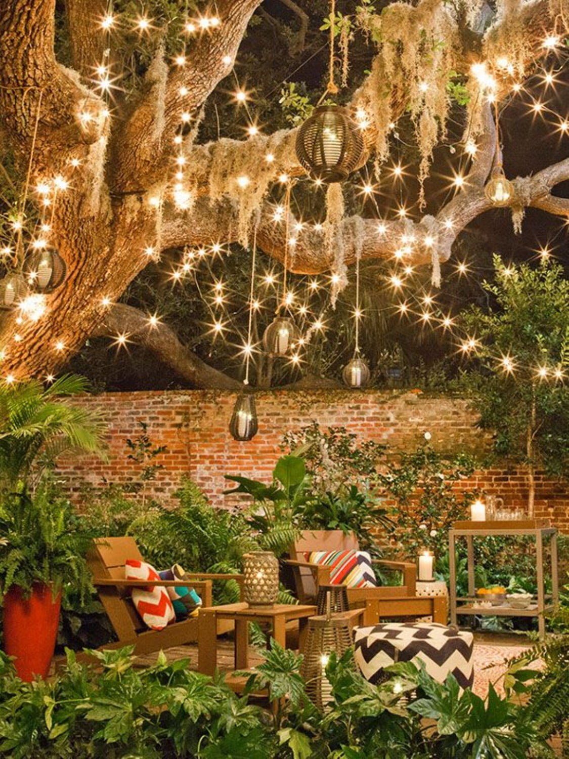 Sparkling Fairy Lights and Lounge Chairs